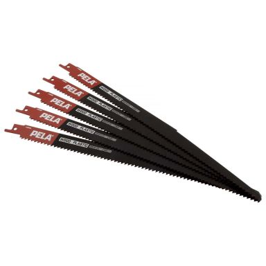 PELA 488388 Puukkosahanterä 300 mm, 6 TPI, 5 kpl
