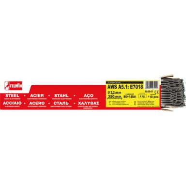 Telwin 802947 Hitsauselektrodi 3,2 mm, 4 kg, 110-pakkaus