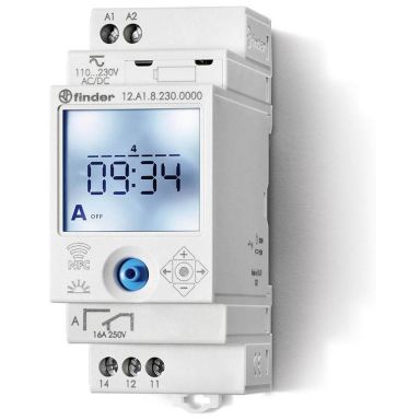 Finder 12A182300000 Kopplingsur 16A, 110…230VAC/DC