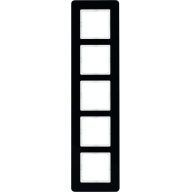 Hager 10156076 Täckram 5-fack, Q.7, glas