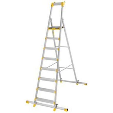 W.steps 55P Trappestige med certificeret aluminium, med trinfod