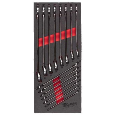 Milwaukee 4932479827 Steel Storage Kombinasjonsnøkkelsett 15 deler