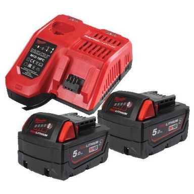 Milwaukee M18 NRGCR-502 Laddpaket 5,0 Ah
