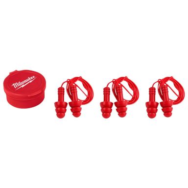 Milwaukee 4932471904 Ørepropper med hyssing, 3-pakk