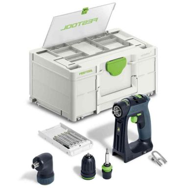 Festool CXS 18-Basic-set Skruvdragare utan batteri och laddare