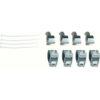 Hager TN002 Modulæruttak 4 x RJ45, normutførelse