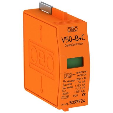 Obo Bettermann 5093724 Utbytespatron med termisk & dynamisk skiljeanordning