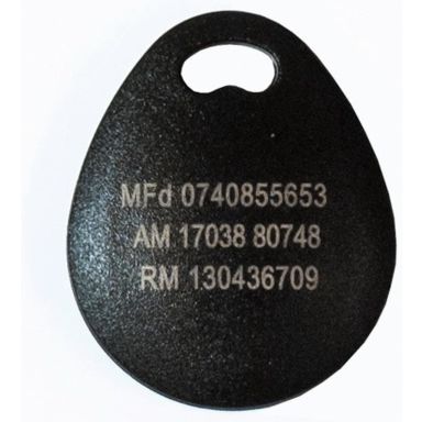 Axema 1-9007-08 Nyckelbricka med lasergraverade siffror