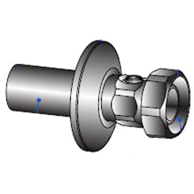 Georg Fischer 8253266 Sekoittimen liitin 15 mm, peitelevyllä ja sululla