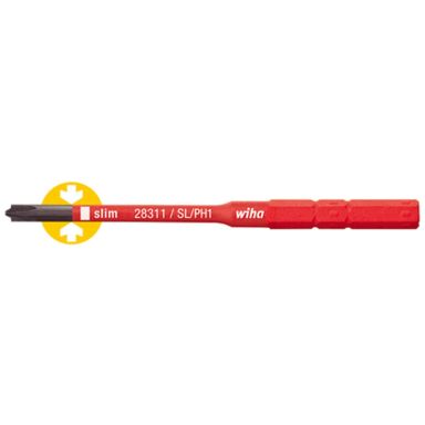 Wiha slimBit 34587 Ruuvauskärki PlusMinus/Phillips, 75 mm, 1000 V