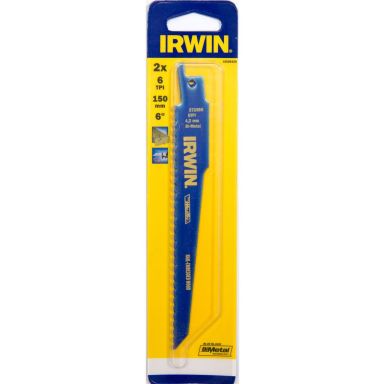Irwin 10506429 Tigersagblad 150 mm, 6 TPI, 2-pakning