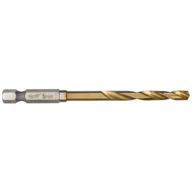 Milwaukee SHOCKWAVE Red Hex HSS-G TIN Metalbor 1-pak