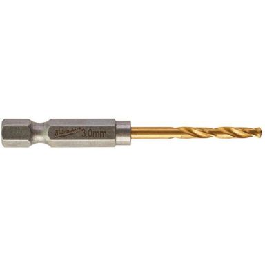 Milwaukee SHOCKWAVE Red Hex HSS-G TIN Metalliporanterä 2 kpl:n pakkaus