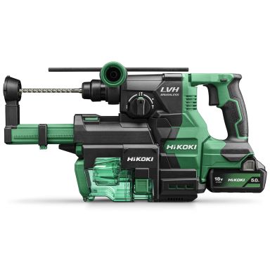 HiKOKI DH1826DA Borhammer med støvutsug, batteri og lader