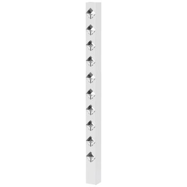 Jabo Öckerö 10254 Staketstolpe vit, 1100x70x70 mm