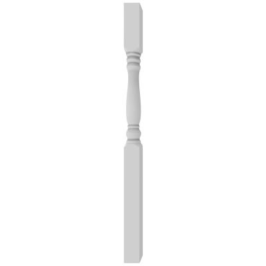 Jabo Arnö 26085 Pelare svarvad, vit