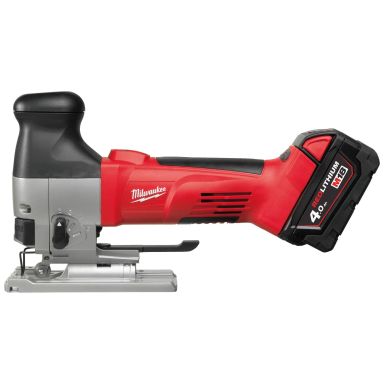 Milwaukee HD18 JSB-402C Akkupistosaha akkujen ja laturin kanssa