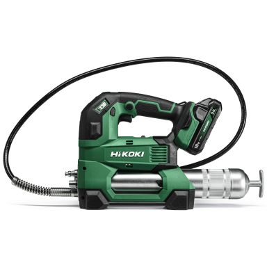 HiKOKI AL18DA Fettspruta med batteri, laddare och väska