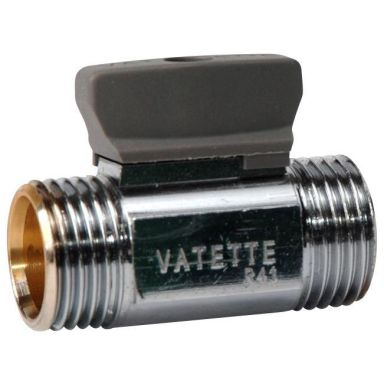 Vatette FG071050308 Kuleventil med ratt, rett, utvendig gjenge