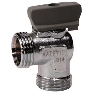 Vatette FG074050308 Kulventil med vred i vinkel, utvändig gänga