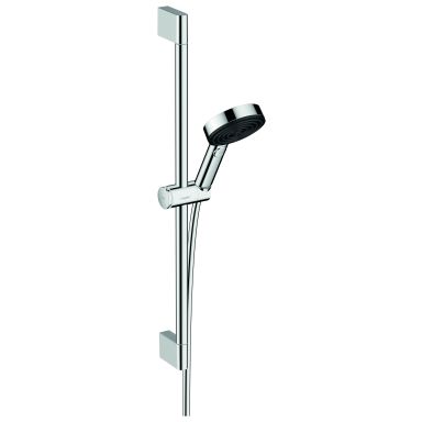 Hansgrohe Pulsify Select S Suihkusetti sisältää käsisuihkun, suihkuletkun ja -tangon