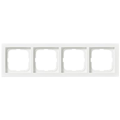 ABB 1724F85-884 Dekselramme 4-rom, hvit, 85 mm