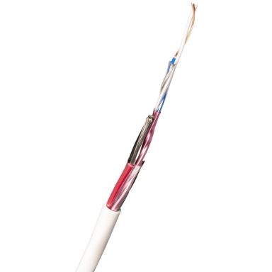 Nexans FLAQQBR Larmkabel 6.5 mm ytterdiameter, vit