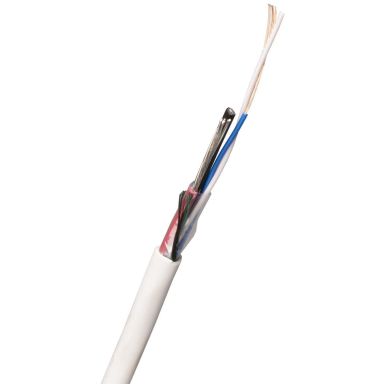 Nexans FLQQBR Larmkabel 6.5 mm ytterdiameter, vit
