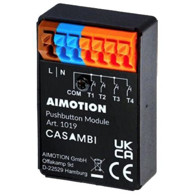 Rutab 1360948 Trykknappenhet Casambi, 4 innganger