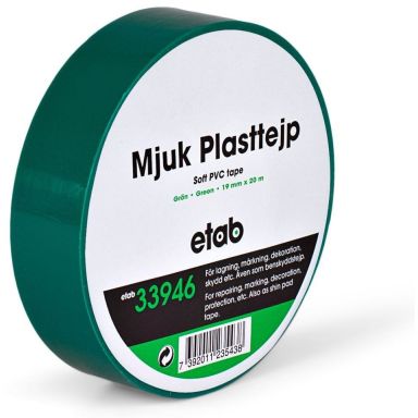 etab 33946 Plasttejp mjuk, PVC, 20 m