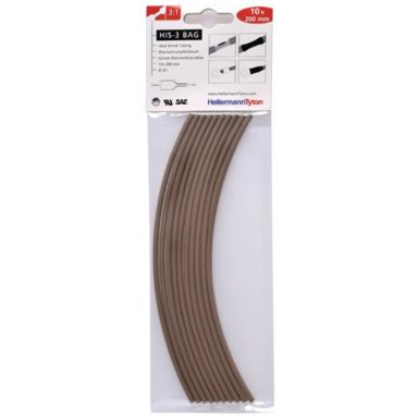 Hellermann Tyton HIS-3 Bag 3/1 Kutistesukka 3/1 x 200 mm, 10 kpl/pakkaus