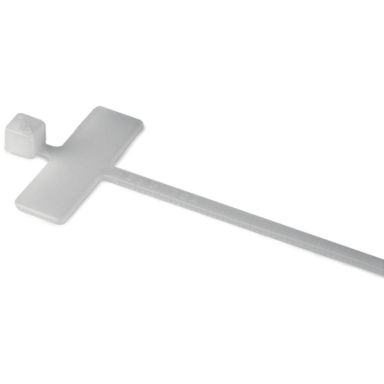 Hellermann Tyton IT18R Merkebånd med merkeplate, 2,5 x 100 mm, 100 stk.
