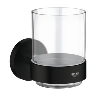 Grohe Start 411942430 Glass med holder, matt svart
