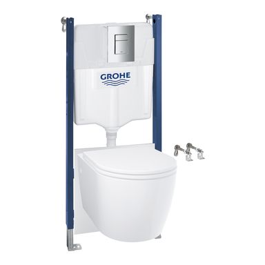 Grohe Solido Compact 103845SH00 WC-fixtur 113 cm, krom, utan spolkant