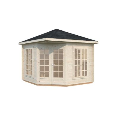 Palmako Melanie Lusthus 7,8 m²/inv. 7 m², med 28 mm vägg,, obehandlad