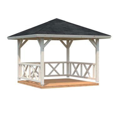 Palmako Betty Paviljong 9 m², utan golv, obehandlad