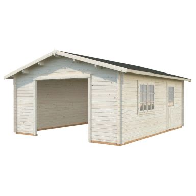 Palmako Roger Garage 24,8 m²/inv. 23,9 m², utan dörrar, obehandlad