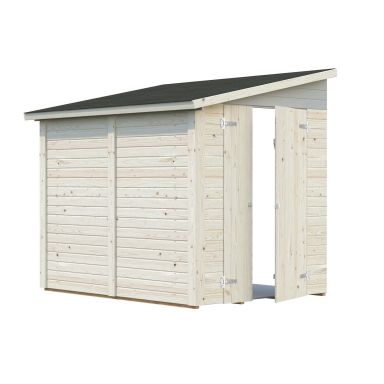 Palmako Mia Förråd 3,7 m²/inv. 3,4 m², obehandlad