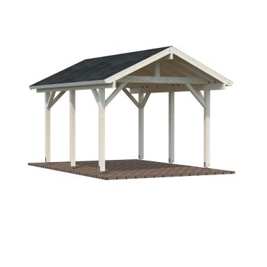 Palmako Robert Carport 16 m²/11,7 m², impregnerad natur