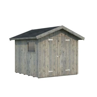 Palmako Nils Förråd 5,6 m²/inv. 5,4 m², grå impregnerad