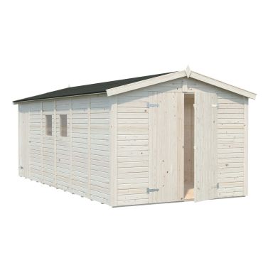 Palmako Dan Förråd 15 m²/inv. 14,2 m², impr. natur