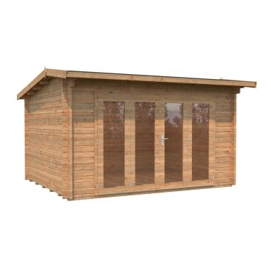Palmako Ines Stuga 11,7 m²/inv. 11,1 m², brun impregnerad