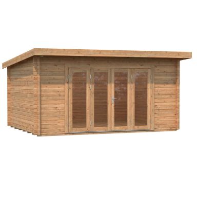 Palmako Lea Stuga 14,9 m²/inv. 14,2 m², brun impregnerad