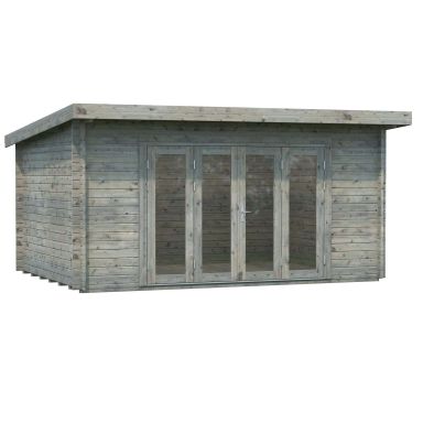 Palmako Lea Stuga 14,9 m²/inv. 14,2 m², grå impregnerad