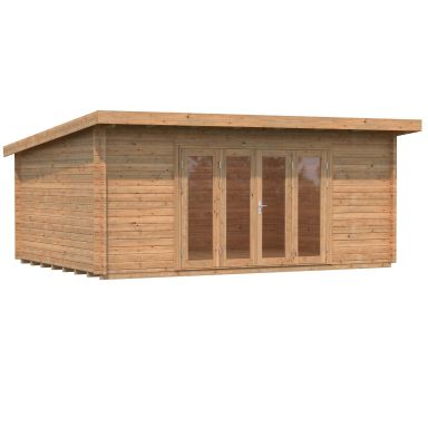 Palmako Lea Stuga 20,1 m²/inv. 19,4 m², brun impregnerad