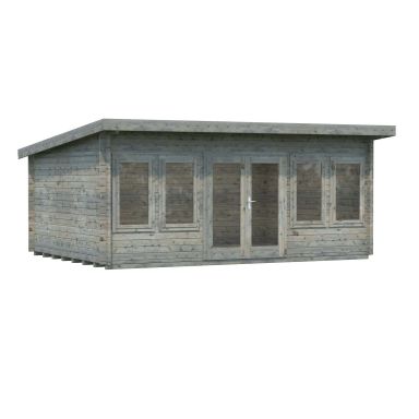 Palmako Lisa Stuga 20,1 m²/inv. 19,4 m², grå impregnerad