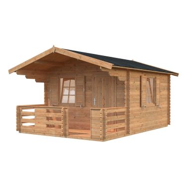 Palmako Emma Stuga 15,2 m²/inv. 10,4+4,2 m², brun, impr.