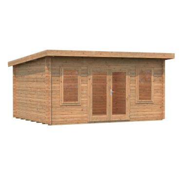 Palmako Lisa Stuga 14,9 m²/inv. 14,2 m², brun impregnerad