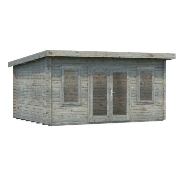 Palmako Lisa Stuga 14,9 m²/inv. 14,2 m², grå impregnerad