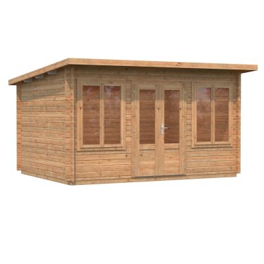 Palmako Lisa Stuga 12 m²/inv. 11,5 m², brun impregnerad
